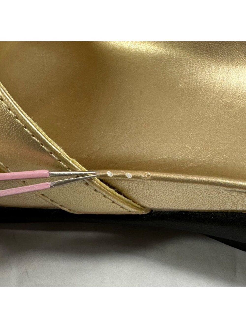 Womens Croft & Barrow Gold Beaded Strappy Slide Sandals  Size 9 M Beach Vacation - Picture 8 of 9
